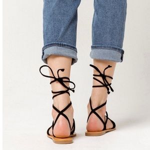 MARKET Suede Gladiator Sandals